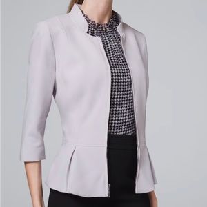 WHBM Lilac Zip Up Blazer